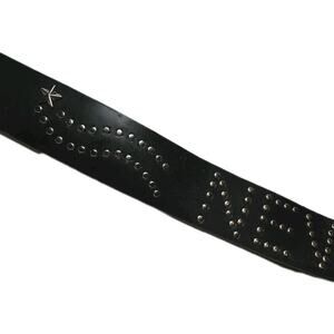 Women's Black SILVER New York Studded Belt Travel Tour NYC XL NWT No Boundaries